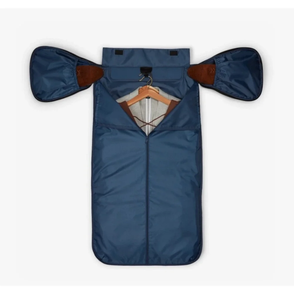 Halfday Travel Garment Duffel Bag Navy Blue 2-in-1 Weekender‎ Suit Bag